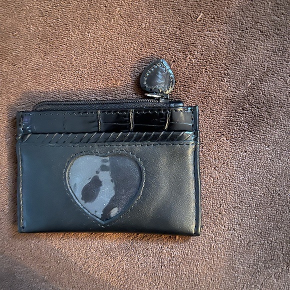 Vintage Brighton black leather coin purse. Excellent condition. - Picture 3 of 3